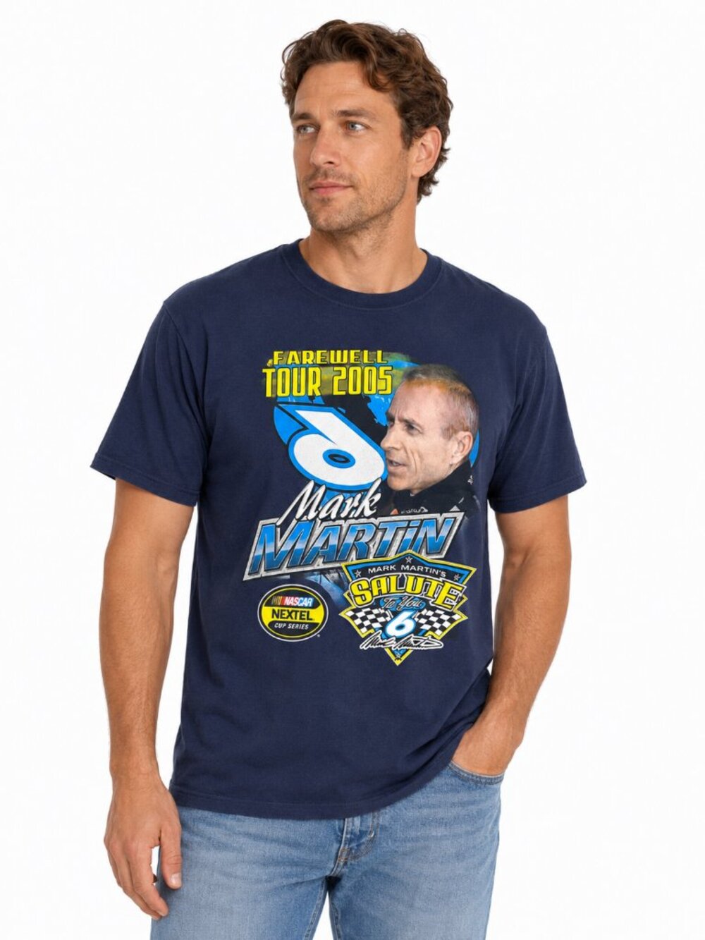 Vintage 2005 Mark Martin Farewell Tour NASCAR T-Shirt